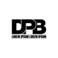 Letter DPB simple monogram logo icon design. Royalty Free Stock Photo