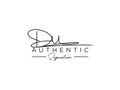 Letter DU Signature Logo Template Vector