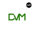 Letter DVM Monogram Logo Design Royalty Free Stock Photo
