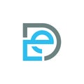 Letter E and D Logo Concept