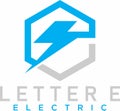 letter E electric logo desingn vector