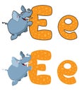 Letter E elephant