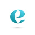 Letter E logo icon design template elements