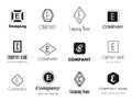 Letter E logos collection