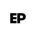 Letter E and P, EP logo design template. Minimal monogram initial based logotype