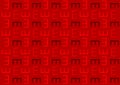 Letter E pattern in red shades wallpaper background Royalty Free Stock Photo
