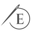 Letter E Tailor Logo, Needle and Thread Logotype for Garment, Embroider, Textile, Fashion, Cloth, Fabric