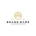 letter EAB logo design concept vector Royalty Free Stock Photo