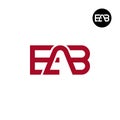 Letter EAB Monogram Logo Design Royalty Free Stock Photo