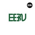 Letter EBN Monogram Logo Design Royalty Free Stock Photo