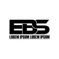 Letter EBS simple monogram logo icon design.