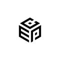 Letter ECP Cube Logo Design