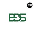 Letter EDS Monogram Logo Design Royalty Free Stock Photo