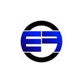 Letter EF monogram logo icon design vector. Royalty Free Stock Photo