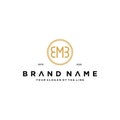 letter EMB logo design concept vector