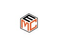 Letter EMC And MEC Professional Elegant Trendy Icon Logo Design.