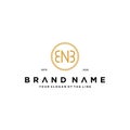letter ENB logo design concept vector Royalty Free Stock Photo