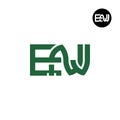 Letter ENJ Monogram Logo Design Royalty Free Stock Photo