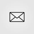 Letter envelope icon. Email sign. Vector illustration Royalty Free Stock Photo