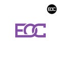 Letter EOC Monogram Logo Design Royalty Free Stock Photo