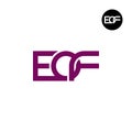 Letter EOF Monogram Logo Design Royalty Free Stock Photo