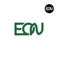 Letter EON Monogram Logo Design Royalty Free Stock Photo