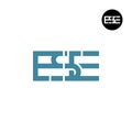 Letter ESE Monogram Logo Design Royalty Free Stock Photo