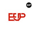 Letter EUP Monogram Logo Design Royalty Free Stock Photo