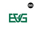 Letter EVG Monogram Logo Design Royalty Free Stock Photo