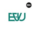 Letter EVU Monogram Logo Design