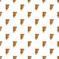 Letter F from caramel pattern