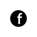 Letter F. Flat web icon. Vector symbol EPS10