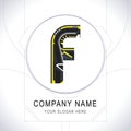 Letter F Gamer Community Logo Symbol Icon Vector