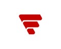 Letter F icon alphabet symbol. Letter F logo icon design vector sign.