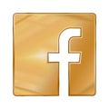 Letter f icon. Social media icon. facebook icon.