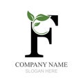 letter F logo design vector template design for brand Royalty Free Stock Photo