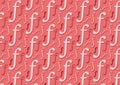 Letter F pattern in different color pink shades for wallpaper