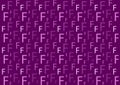 Letter F pattern in different colored purple shades for wallpaper Royalty Free Stock Photo