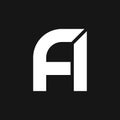 letter Fa or Af unique simple monogram logo Royalty Free Stock Photo
