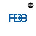 Letter FBB Monogram Logo Design Royalty Free Stock Photo