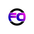 Letter Fd monogram logo icon design vector.
