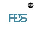 Letter FDS Monogram Logo Design Royalty Free Stock Photo