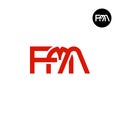 Letter FMA Monogram Logo Design Royalty Free Stock Photo