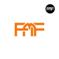 Letter FMF Monogram Logo Design Royalty Free Stock Photo
