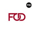Letter FOD Monogram Logo Design Royalty Free Stock Photo
