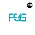 Letter FUG Monogram Logo Design Royalty Free Stock Photo