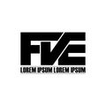 Letter FVE simple monogram logo icon design.