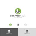 letter G button games logo vector Royalty Free Stock Photo