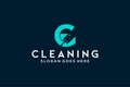 Letter G for cleaning clean service Maintenance for car detailing, homes logo icon vector template