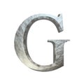 Beautiful Letter G with isolated White Background